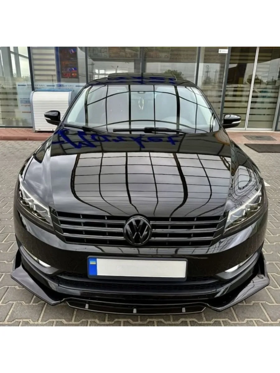 Przedni Splitter Dyfuzor Spojlera Zderzaka Dolnego Do Volkswagen CC & Passat B7 TDI TSI 2010-2019 Bodykits Auto Skirt Blade Tuning — 2