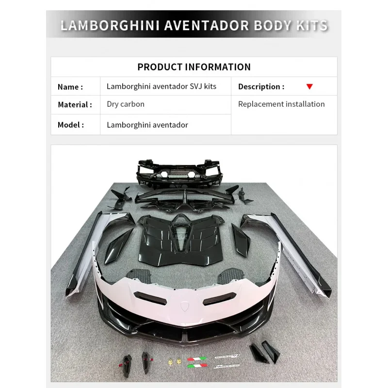 Premium Car Accsori : Dry Carbon Fiber Excellent Body Kits LP0 LP LP LP High Quality 3