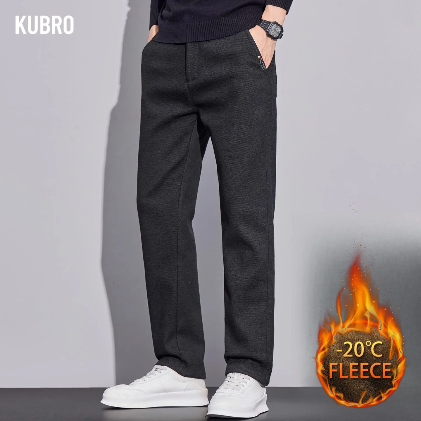 

Fashionable and Versatile Men's Casual Pants with Thickened Corduroy for Autumn and WinterPants Men's Jeans Fleece Plush