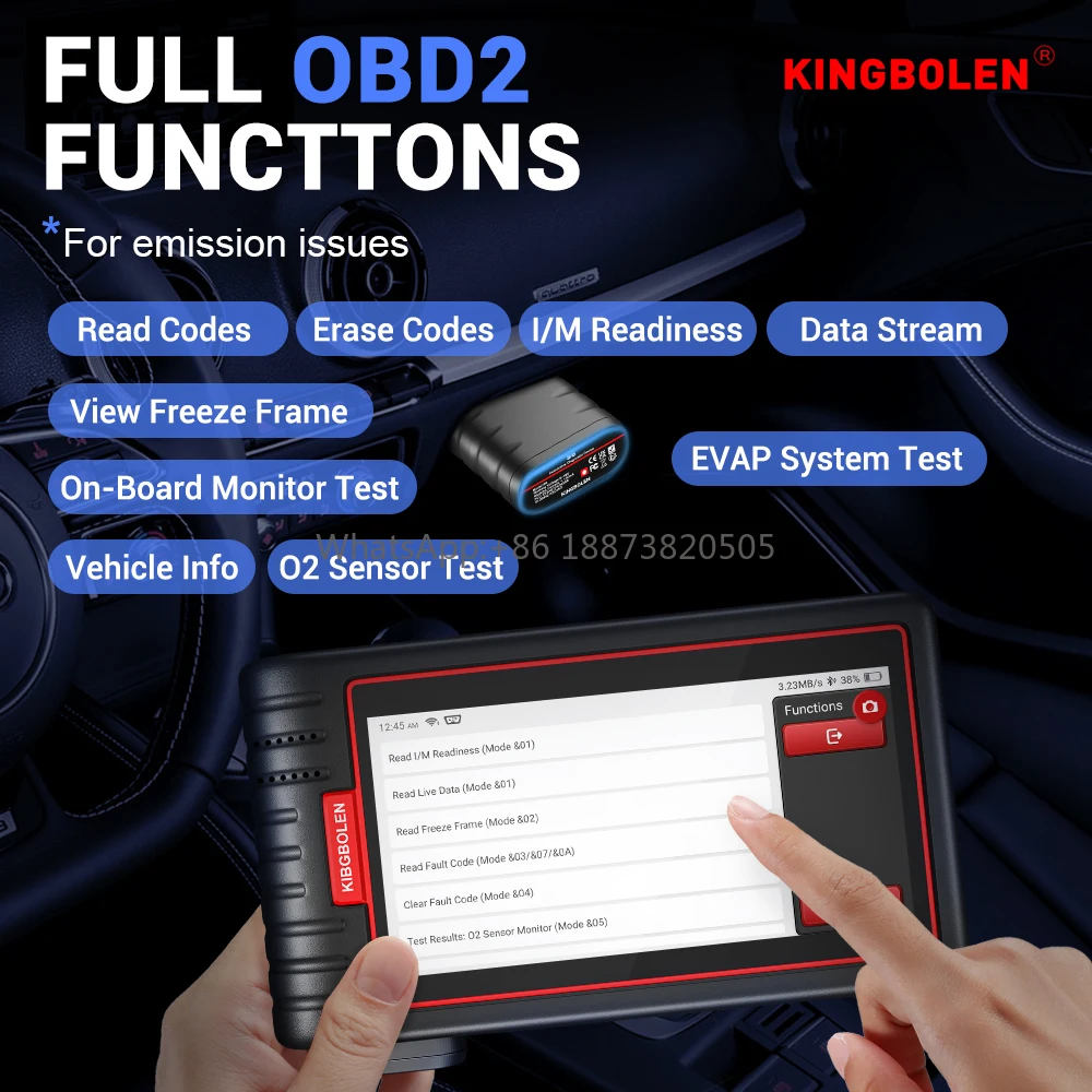 Kingbolen OBD2 Code Reader S6 Full System Automotive Scanner Hot Selling Diagnostic Tool PK ThinkTool ThinkScan Max