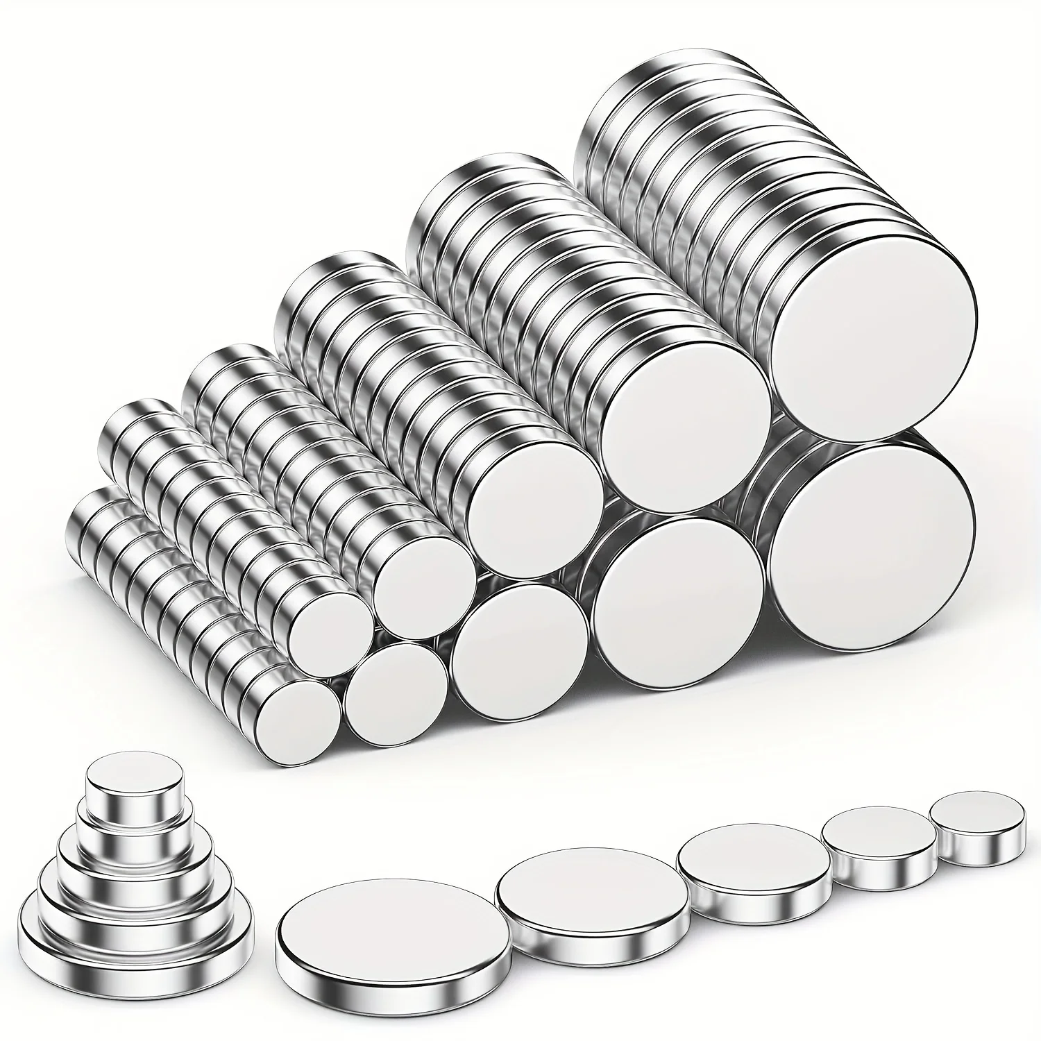 Multiple Specifications and Sizes Round Rare Earth Magnets, Round Neodymium Disc Magnets for Home, Kitchen, Tool and Many