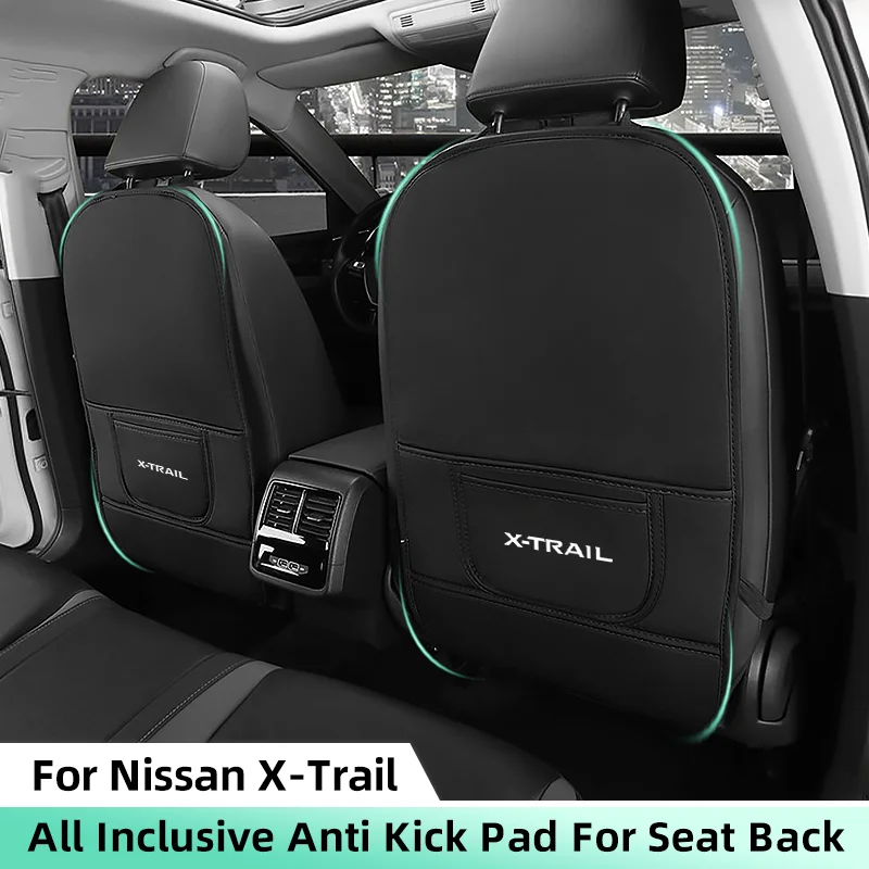 

Car Anti-Kick Mats For Nissan X-Trail T30 T31 T32 T33 Auto Seat Back Protector Cover For Children Kids Back Row Anti-Dirty Pads