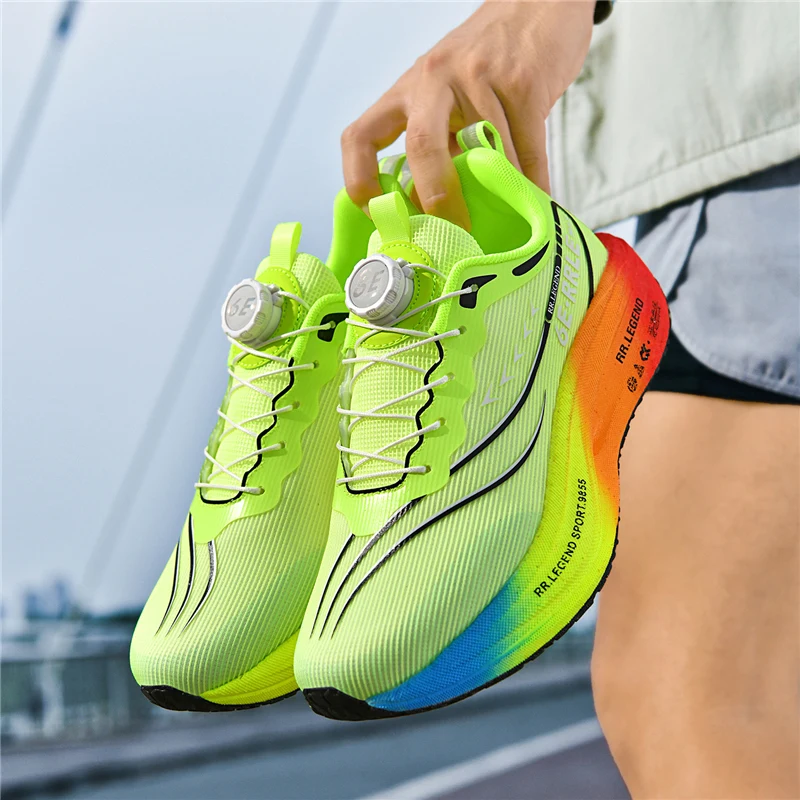 

2025 Men's Autumn Shoes Bestseller - Breathable Mesh Running Shoes, Carbon Plate Speed Training, Cushioned Anti-Slip Hiking, One