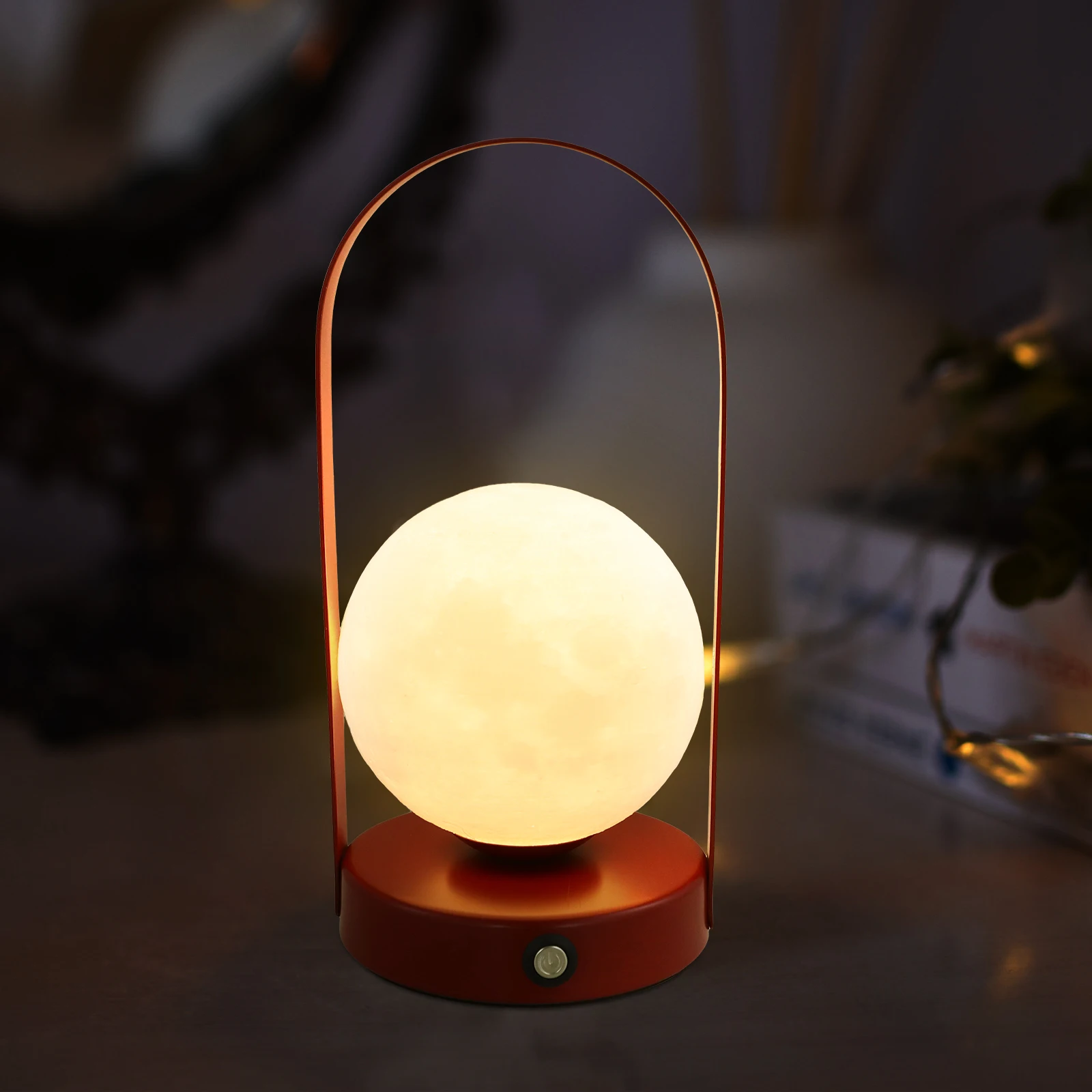 

Small Desk Lamp 1Pc Red Acrylic Iron Material 3Color Adjustable Light Bedroom Bedside Table Lamp Decor Small Night Stand