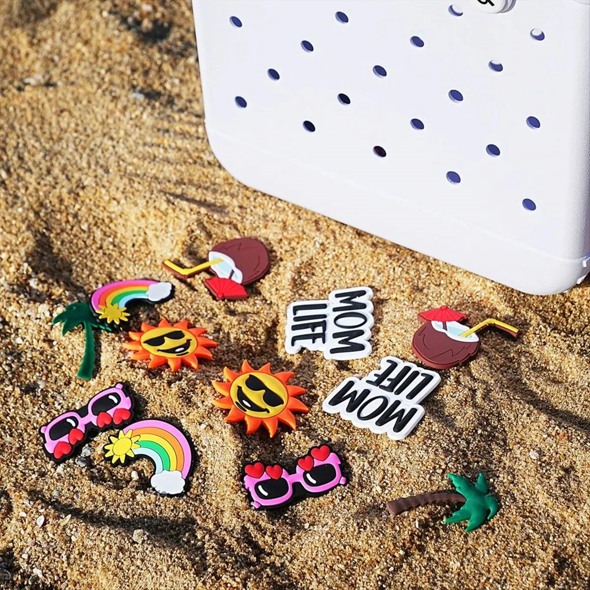 A95G Bag Charms for BoggBag - 6pcs Universal Size Bag Charms - 6 Inch Beach Bag Bits Accessories Inserts Beach Casual Outdoor