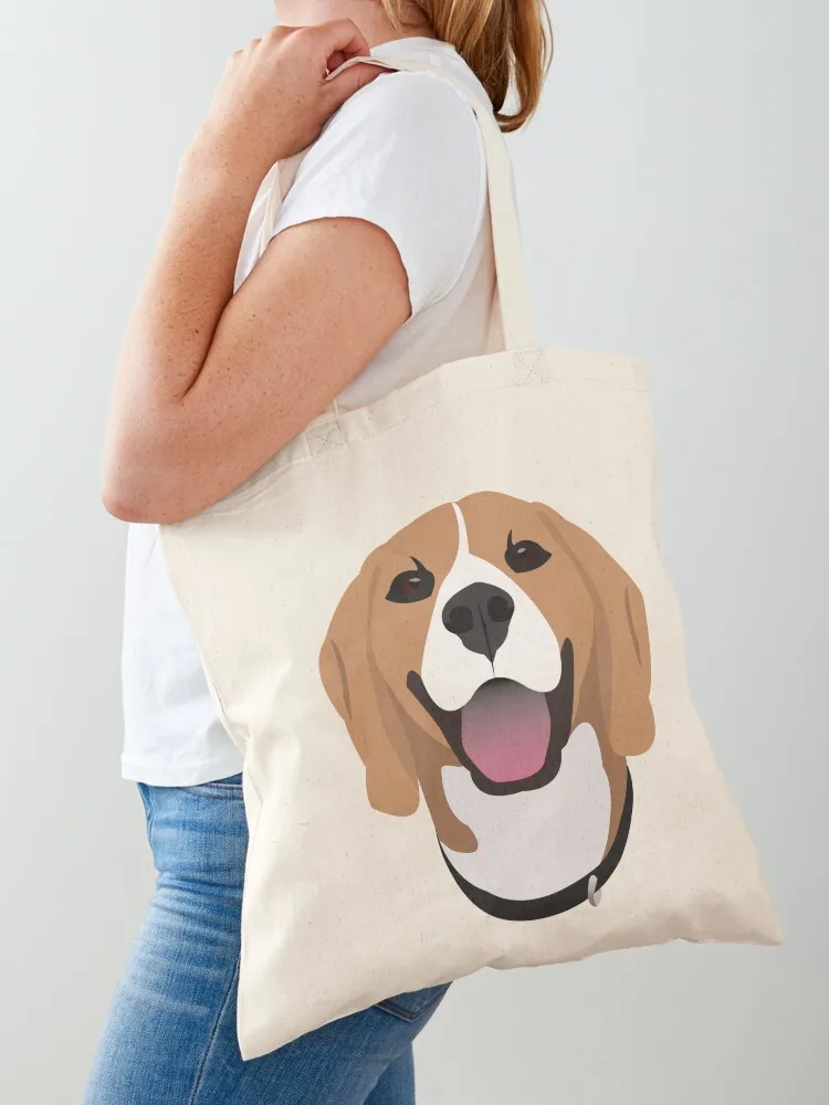 

Happy Beagle Dog Tote Bag hand bag ladies canvas tote bag Women's cloth woman