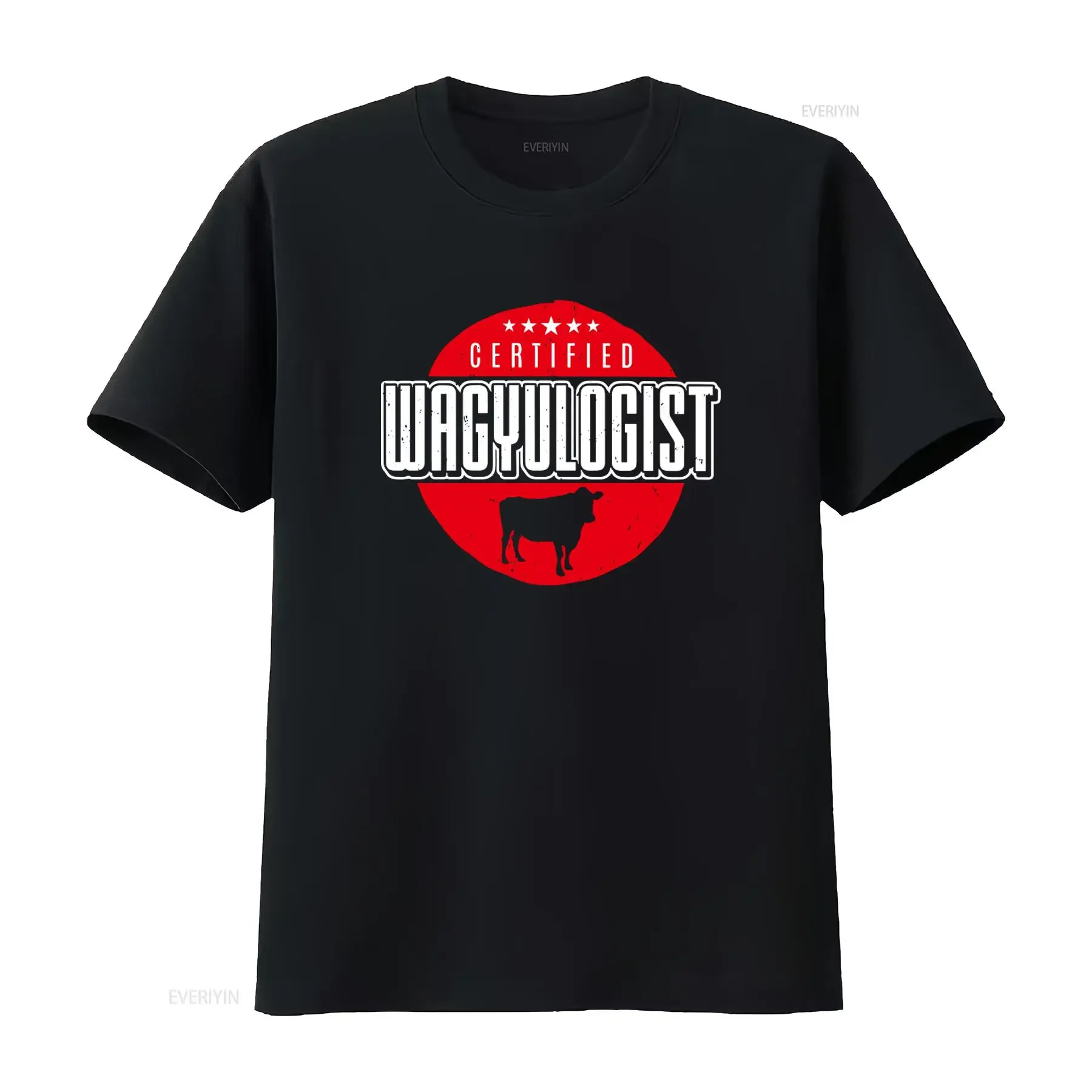 Certified Wagyulogist Wagyu Beef T Shirt for Barbecue Lover Steak Enthusiast vintage Washed Top For Everyday Wear graphic Soft