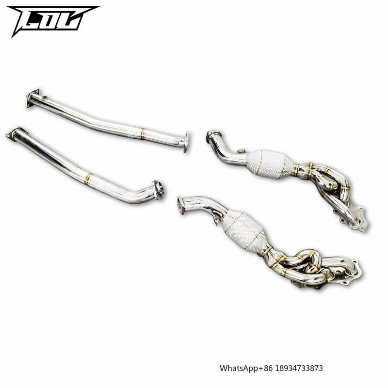 

Exhaust manifold For TOYOTA LAND CRUISER 4.0L/5.7 2007-2016 Exhaust Pipe Stainless Steel Exhaust Downpipe 100/200/300 cell