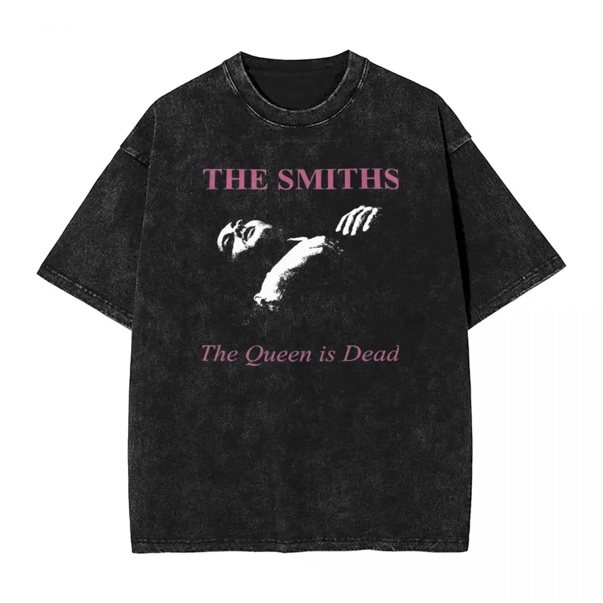 

The Smiths The Queen Is Dead T Shirts Hip Hop Washed Oversize T-Shirt Vintage for Men Women Tops Streetwear Printed Tee Shirt