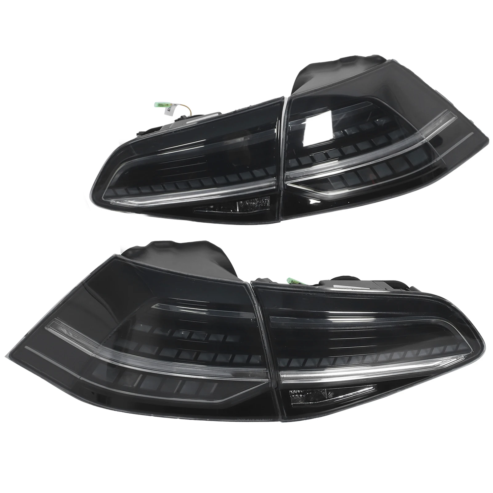 VLAND R‑Look Full LED Dynamic Tail Lights Smoked Lens Fit for MK7/7.5 GTD R 2013‑2020