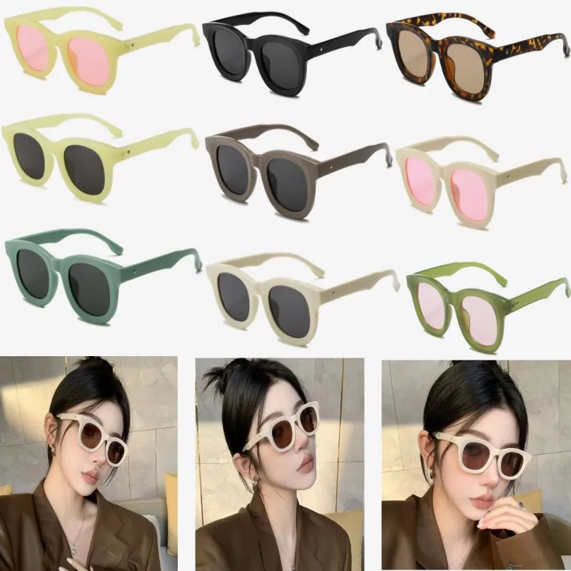 Fashion Small Square Sunglasses Luxury Designer Women Retro Clear Ocean Lens Shades UV400 Men Punk Cat Eye Sun Glasses