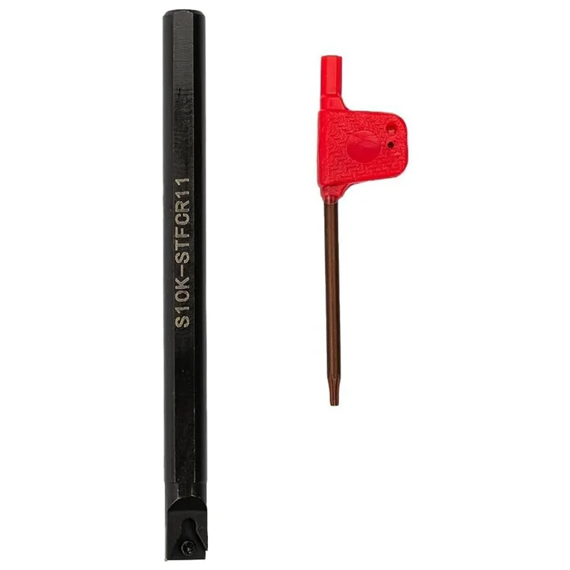 S10K STFCR11 Lathe Boring Bar With 10PCS TCMT110204 Inserts-AT64