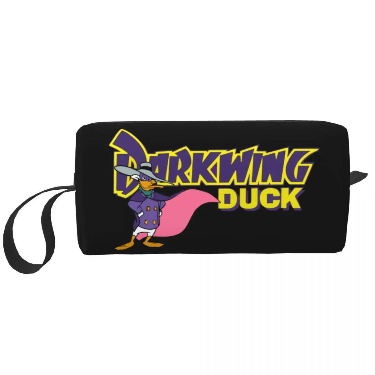 

Custom Darkwing Duck Catoon Cosmetic Bag Women Kawaii Large Capacity Makeup Case Beauty Storage Toiletry Bags