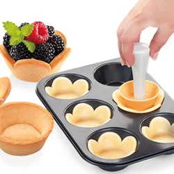 1PC Tart Shells Mold Pastry Tamper Plastic Mini Tart Tamper Round Tartlet/Tarts Shell Maker Baking Tools