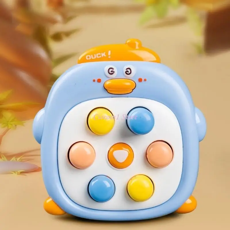 Y1UB ポータブルミニアヒル型モグラたたきおもちゃ ABS プラスチック教育スキル構築ゲーム子供のための