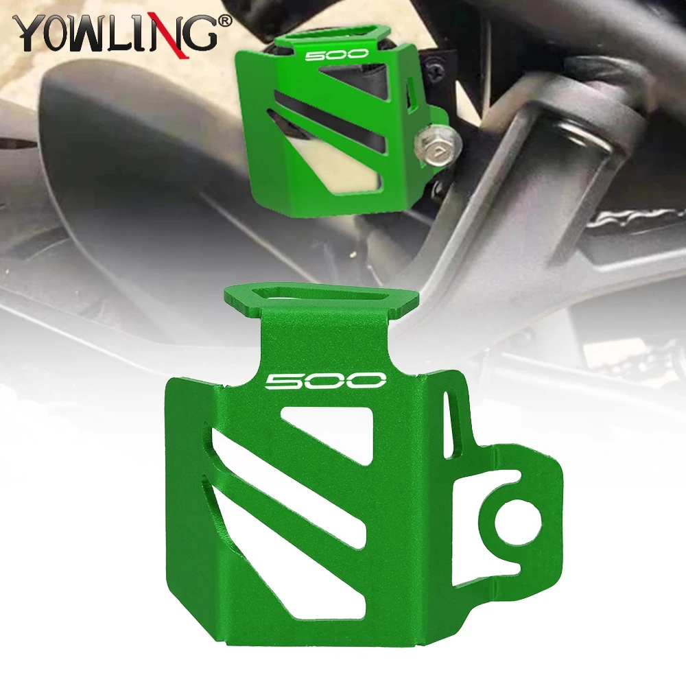 

For Kawasaki Ninja 500 Ninja500 Z500 Z 500 2024 2025 Rear Brake Fluid Tank Oil Cup Reservoir Guard Cover Motorcycle Accessories
