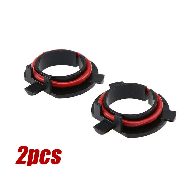 2Pcs H7 LED Headlight Bulb Adapter Bases Auto H7 Adapter Lamp Holder Socket Base Black Car Accessories For Kia Mitsubishi Nissan