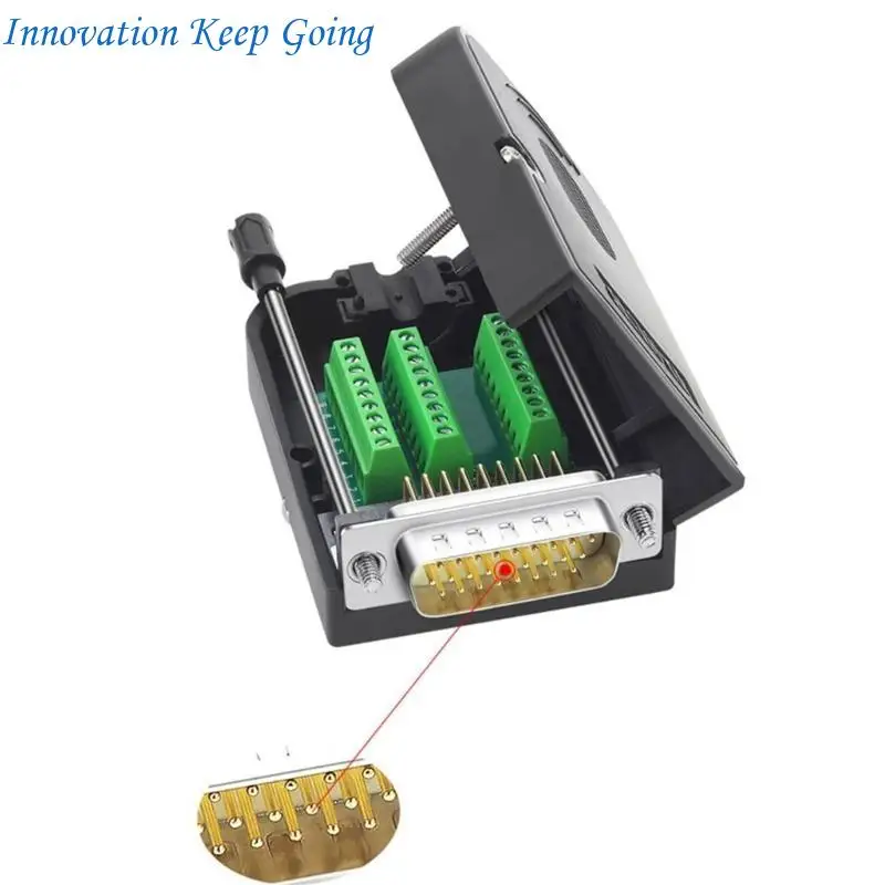 E65C Solderless DB26 Male Adapter Module Screw Terminal Block Wiring Industrial Copper Connector