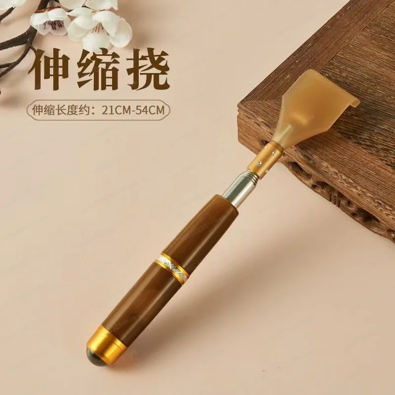 Imitation horn scratcher Stainless steel retractable itch scratcher Wholesale of human magnetic bead massager