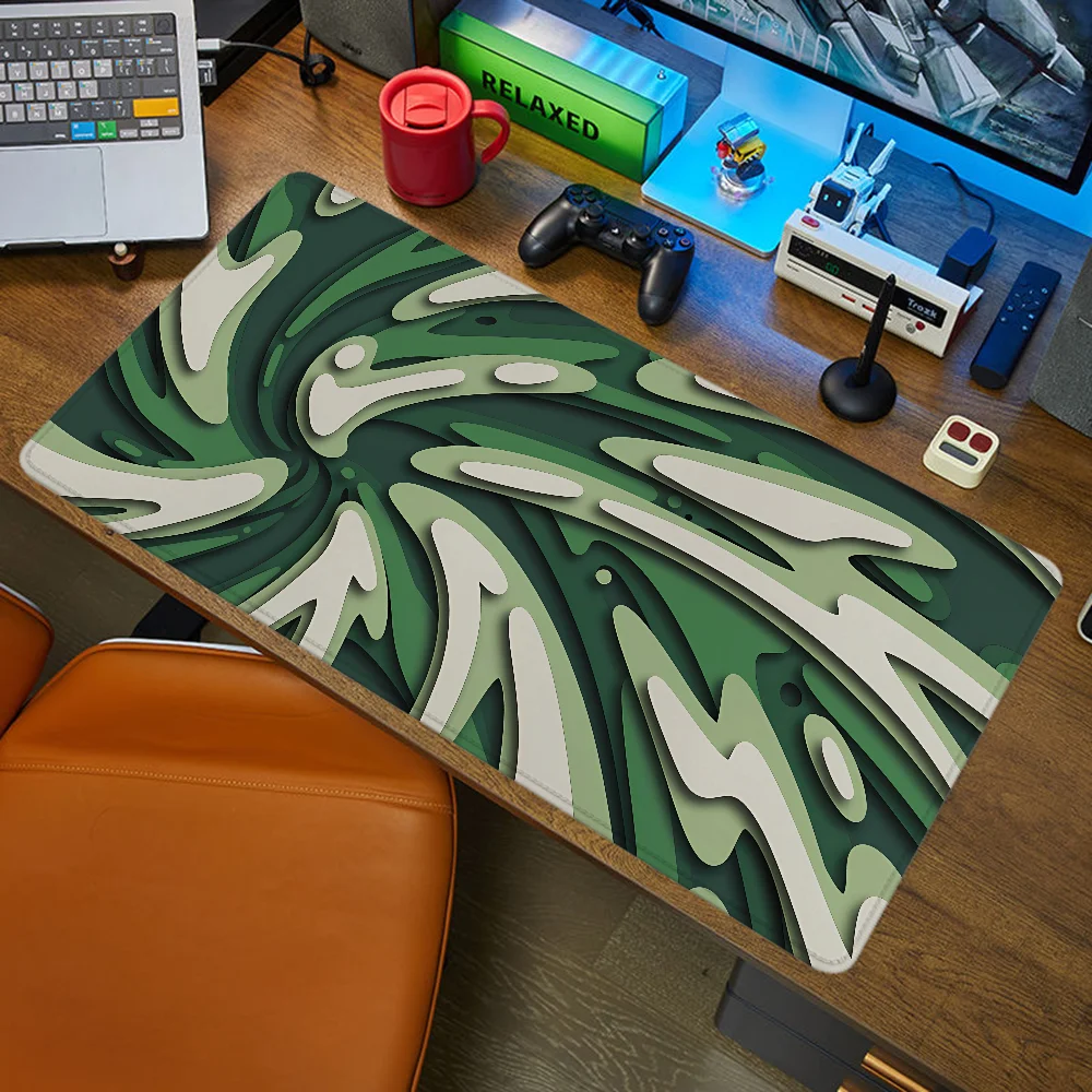 LAYERED SWIRL Office Accessories Gamer Desk Mat Mause Pad Mouse Pads Gaming Mats Computer Table Mousepad Anime Large Pc Xxl Mice