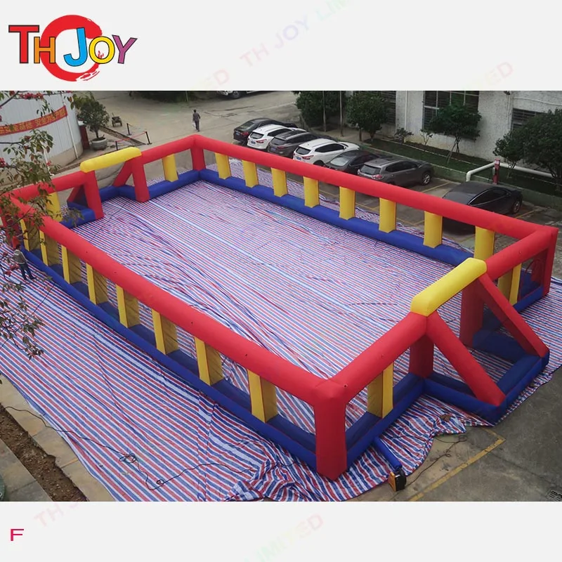 

Free air shipping commercial giant inflatable football soccer field arena inflatable bumper soccer court sport game for sale