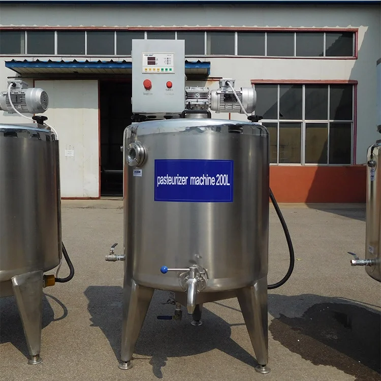 Factory Direct Sale 100L 300L 500L Pasteurizer Large Capacity Milk Pasteurization Machine