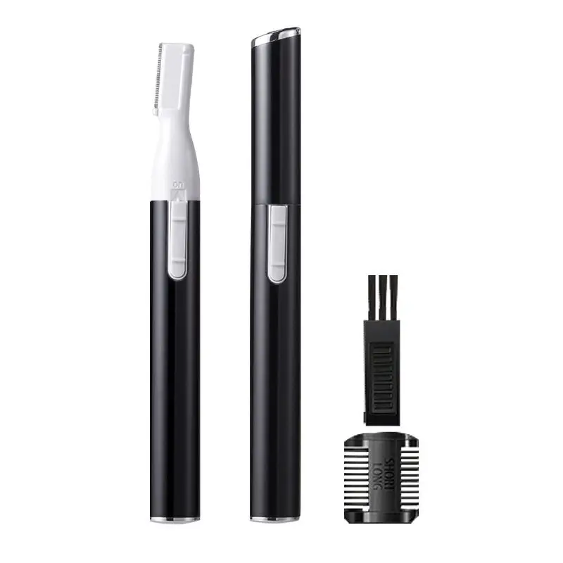 Electric Eyebrow Trimmer Shaver - Battery Powered Painless Facial Hair Remover Hair Trimmer Razor Tool for Personal Grooming