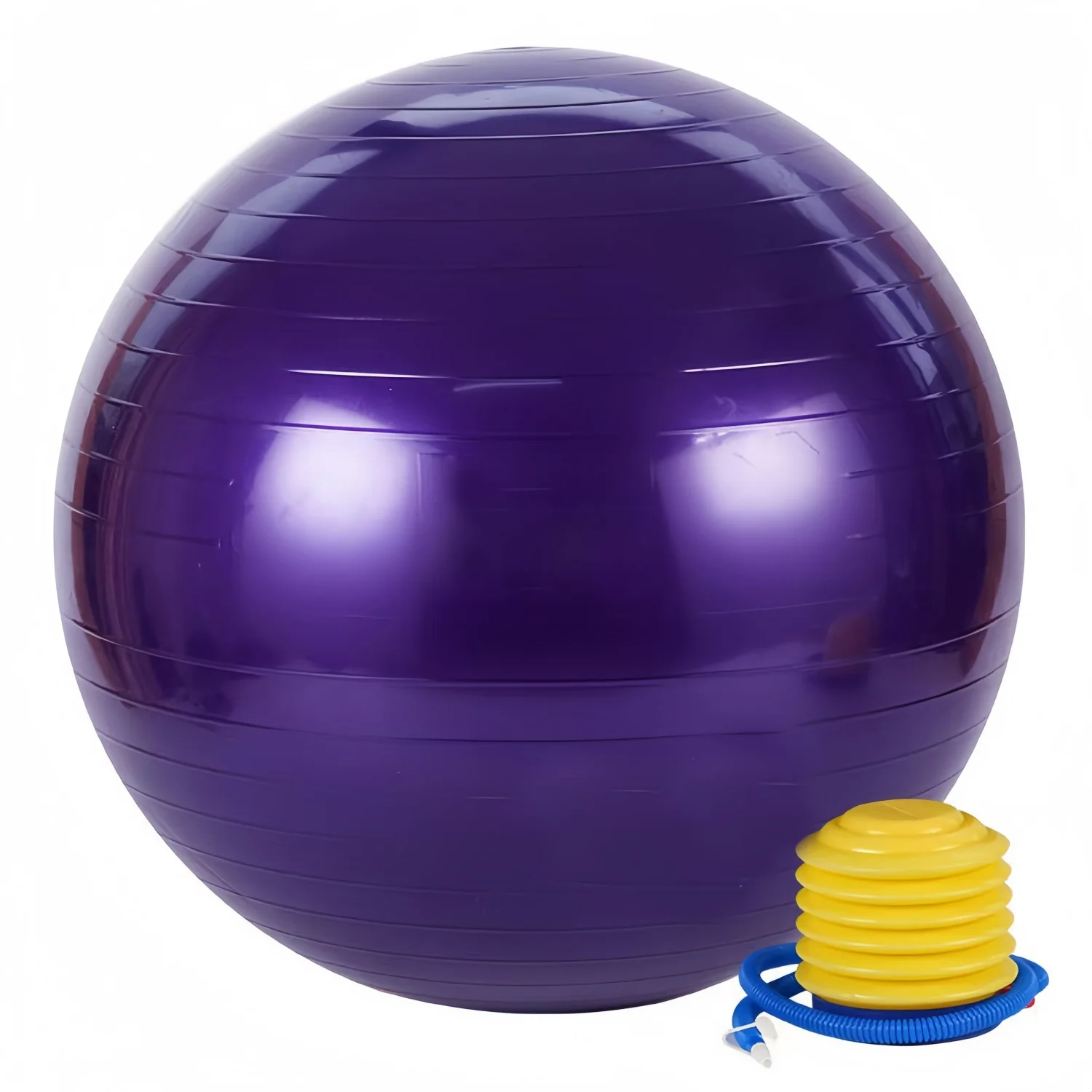 65 cm langlebiger, explosionsgeschützter Yoga-Ball aus PVC, ideal für Yoga-Fitness, Erholung nach der Geburt | Inklusive Handpumpe