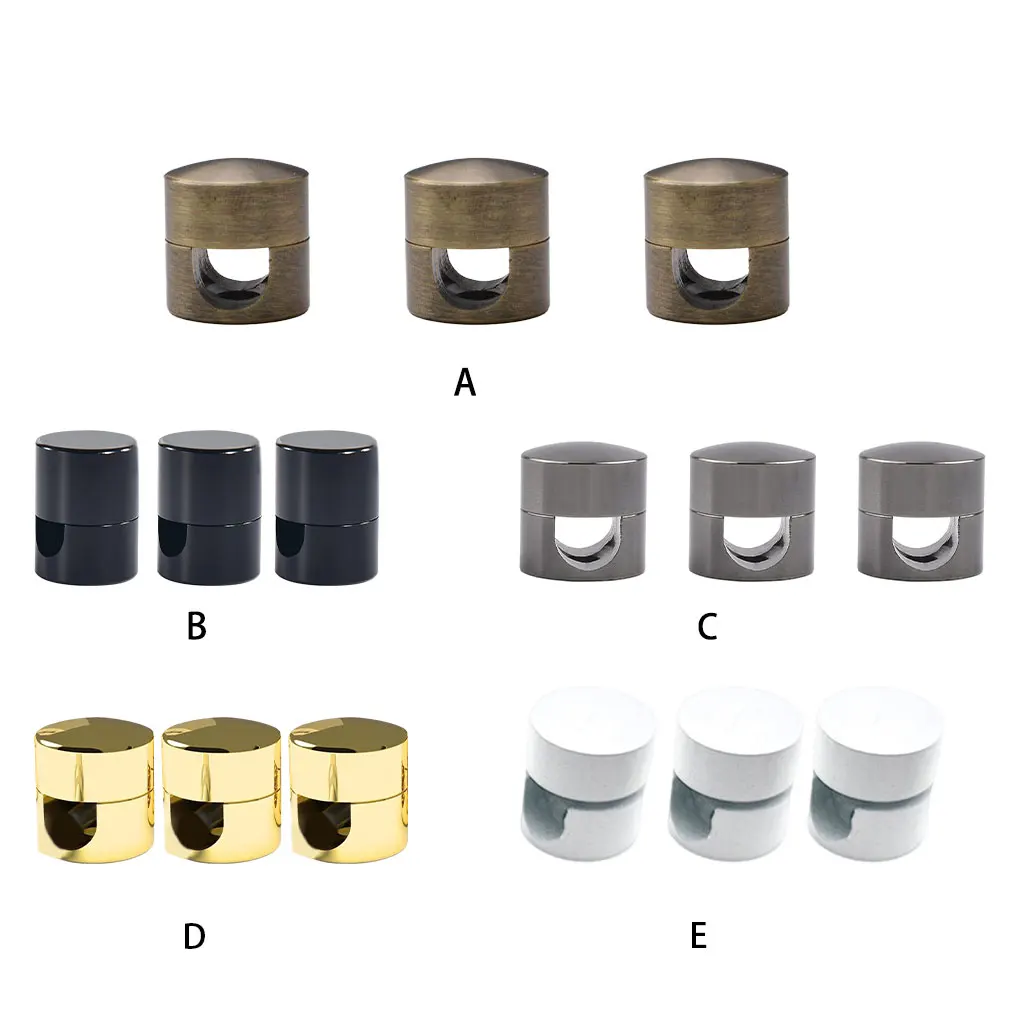 3pcs Alloy Gun Metal Cable Holder Clips Sturdy Cord Anchor Gold Easy To Install Adhesive Cable Clips A