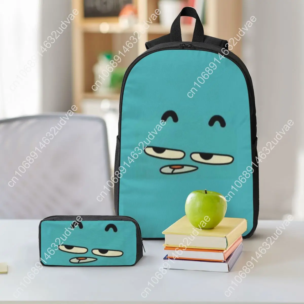 Gum Gumball Backpack Student Boys Girls BookBag School Bag Laptop Shoulder Bags 3ps Insulated Lunch Bag Pencil Case