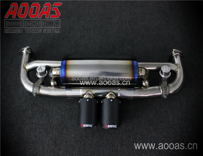 Valvetronic Exhaust Pipe For Porsche 911 991.1 Prices With Middle Two Exits with GT3 Design