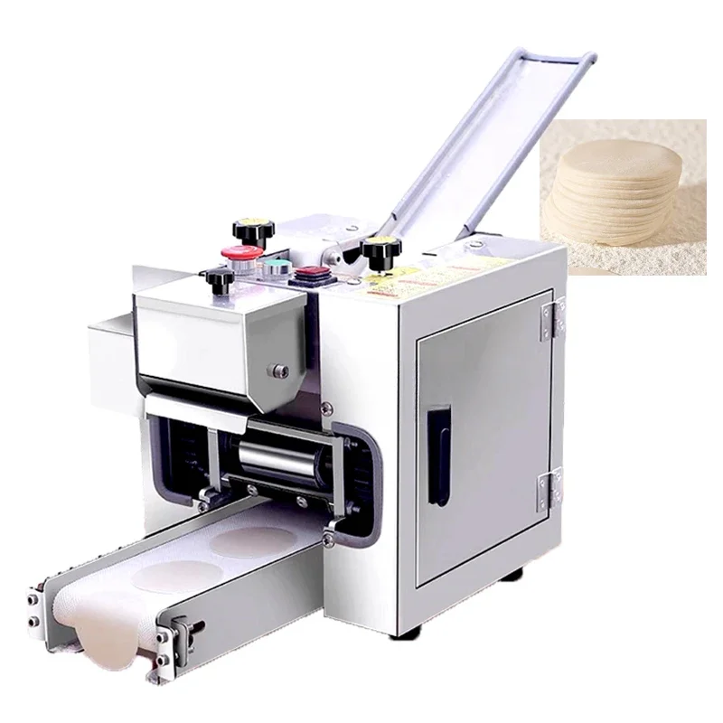Electric Round Dumpling Skin Machine Slicer Wonton Rolling Pressing Food Processing Maker Square Wonton Wrapper Making 220V/110V