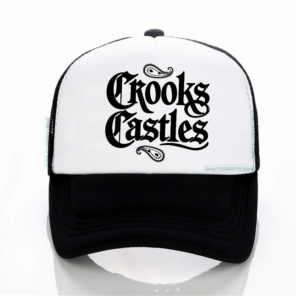 

Crooks Castles men casual summer Baseball Cap men Women's Adjustable Sunscreen Hats Unisex Casual Net breathable hat
