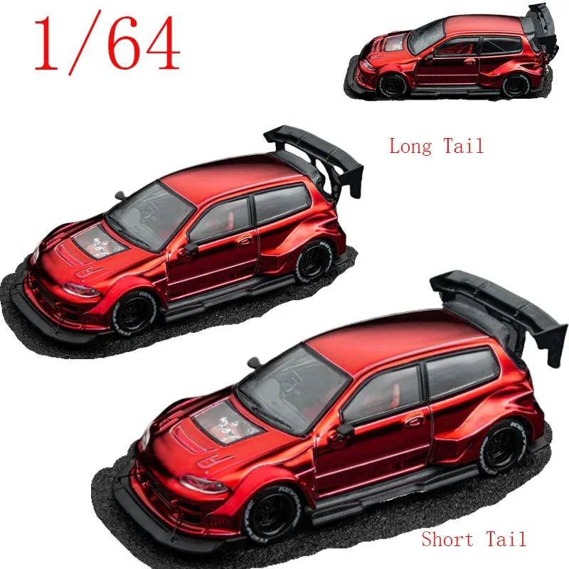 

DCM Diecast 1:64 Scale Kevmannz Honda Civic EG6 GT - Rocket Bunny Widebody Conversion Alloy Car Model Toys for Boys Gift