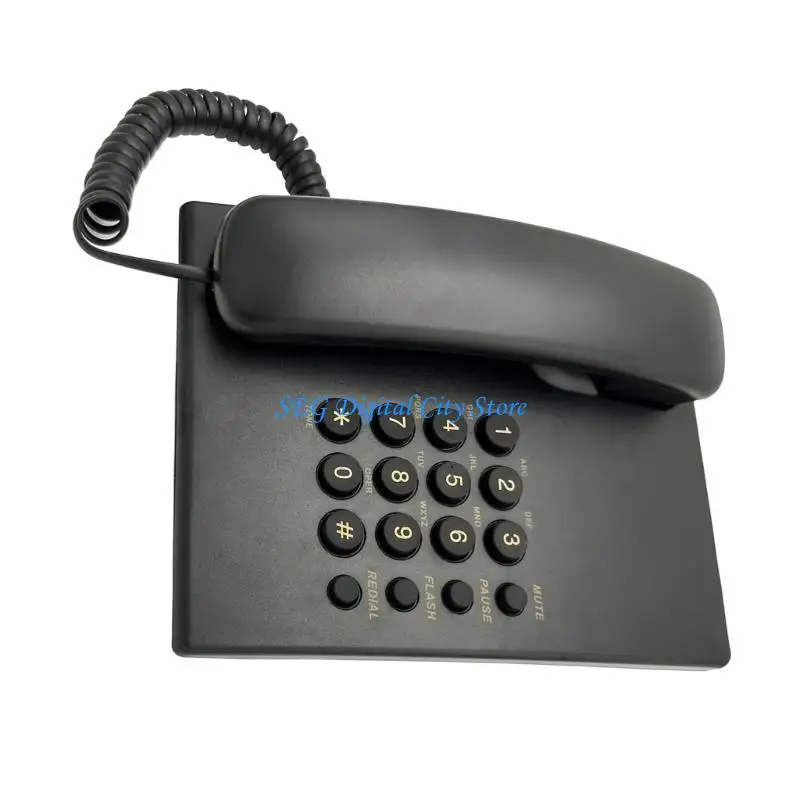 U75B Landline Phones Big Button Landline Telephone for Office Hotel Home Bathroom