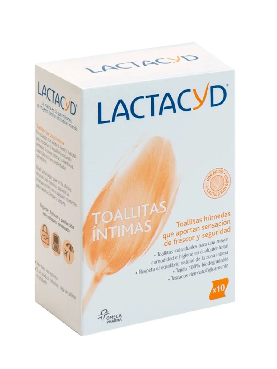 Lactacyd intimate wipes 10 PCs-hydration of intimate areas