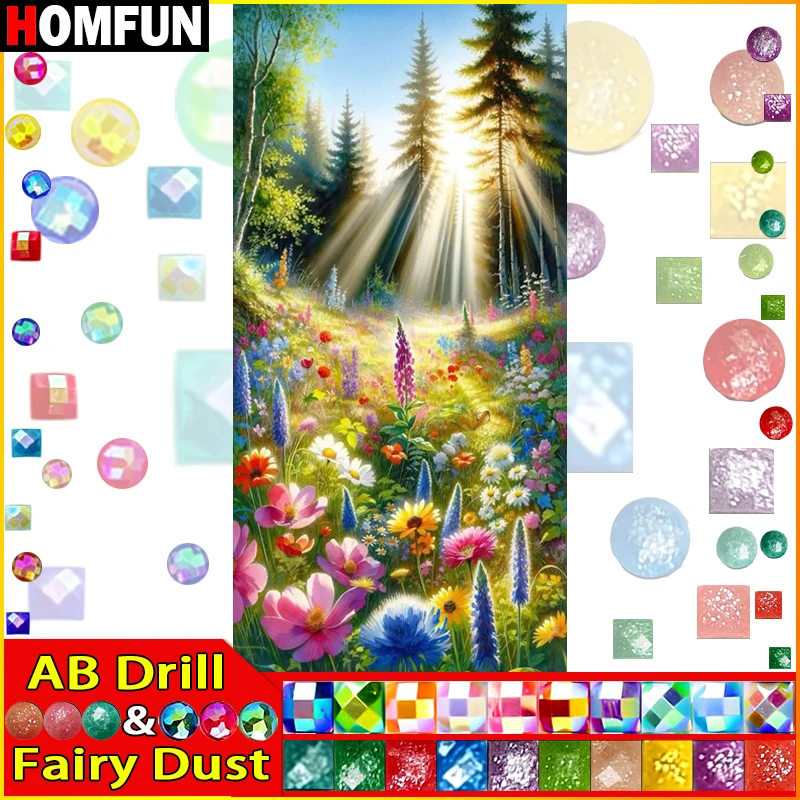 HOMFUN Fairy Dust AB DIY Diamond Painting 