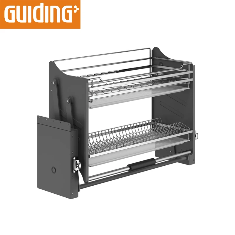 Wall Cabinets Pull Dish Drainer Organizational Storage Kitchen Pull Down Cabinets