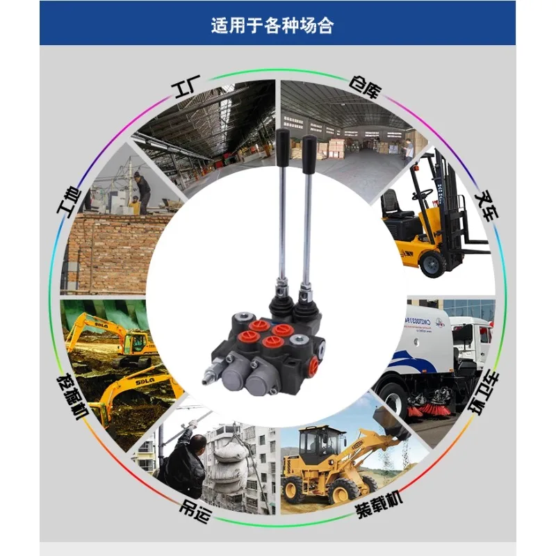 P40 series manual electronic control integral multi-way reversing valve accessories excavator sanitation truck