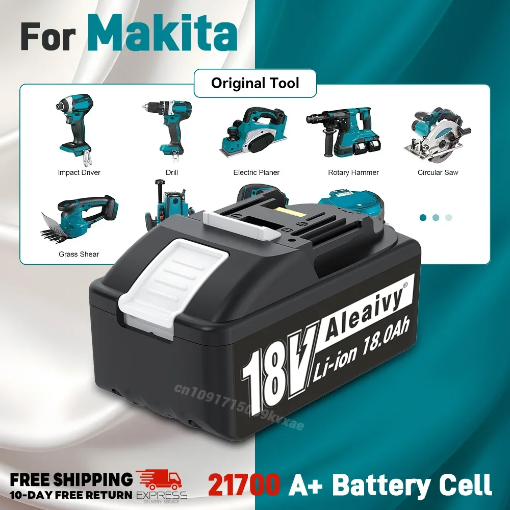 

For Makita 18V Battery 12Ah 18Ah Lithium Battery Compatible For Makita BL1830 BL150B BL1860B Battery Hammer Drill Power Tools
