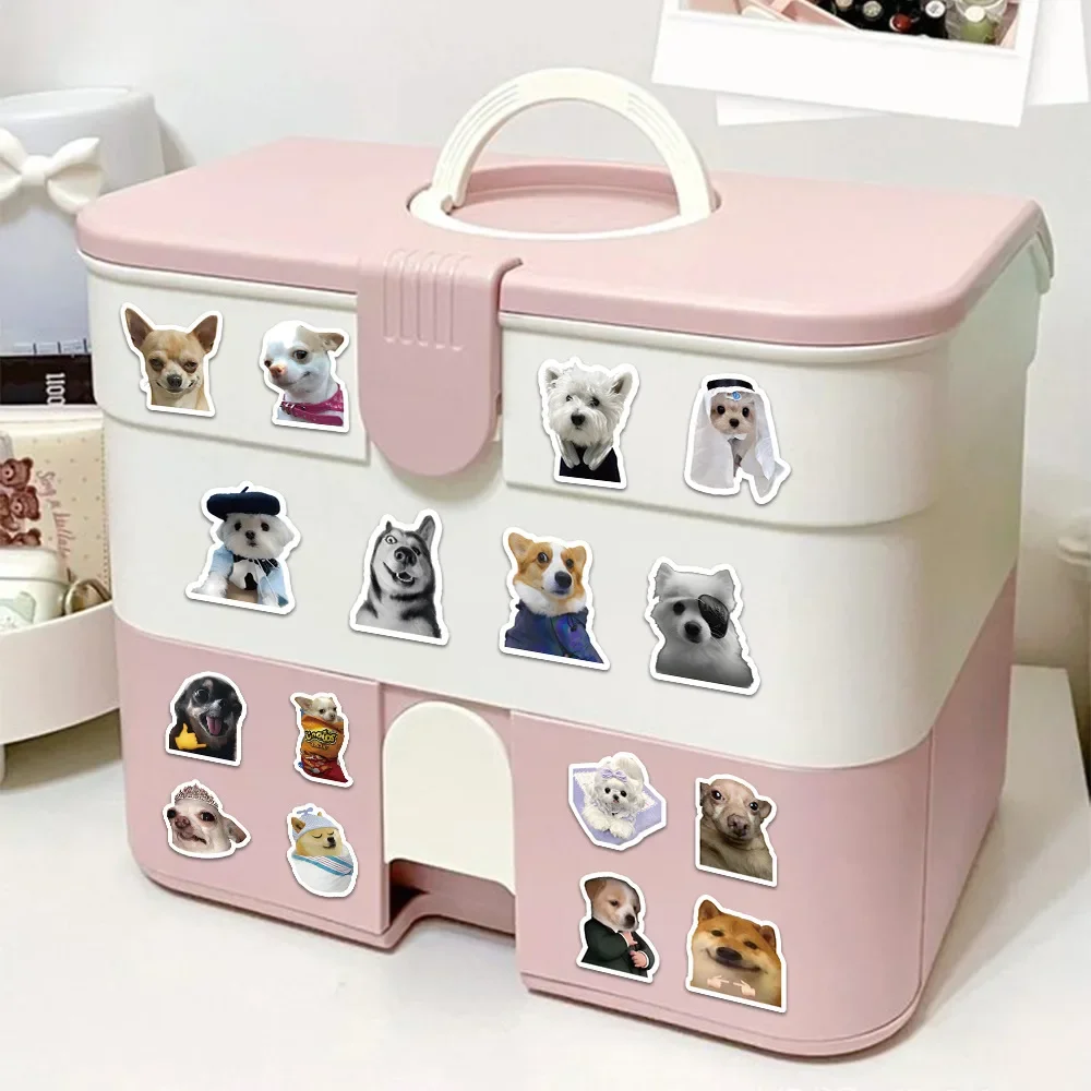 Imagem -03 - Waterproof Cartoon Puppy Graffiti Etiqueta Estética Decorativa Bagagem Copo Guitarra Laptop Telefone Notebook Criança 10 Pcs 30 Pcs 60 Pcs