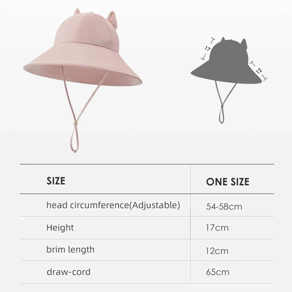 OhSunny Women Bucket Hats UPF 50+ Sun Protection Summer Traveling Sports Fashion Sunscreen Foldable Fisherman Cap with Cute Ear