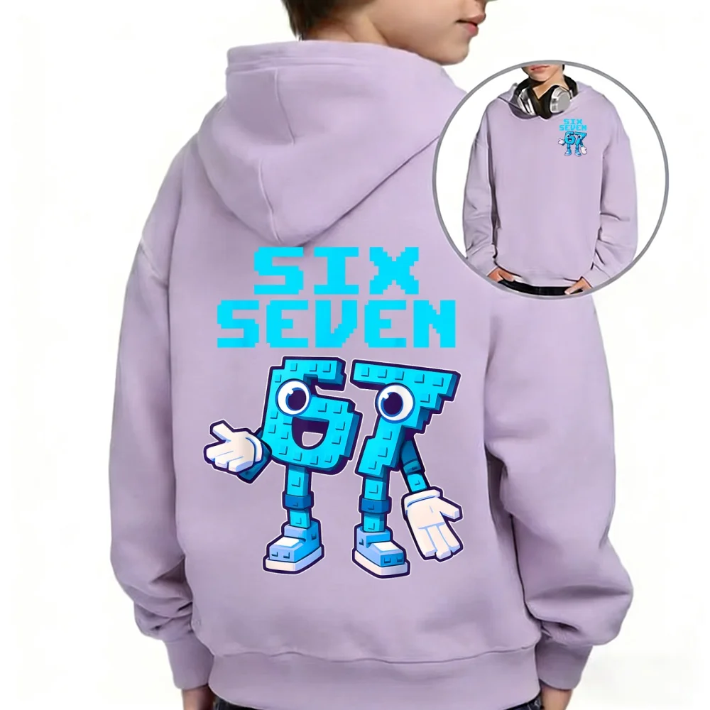 Bruh 67 ستة سبعة 6-7 Brainrot ميمي للمراهقين بنين بنات كنزة قطيفة سرقة Brainrot هريرة Bruh OG Meowl معطف مقنع