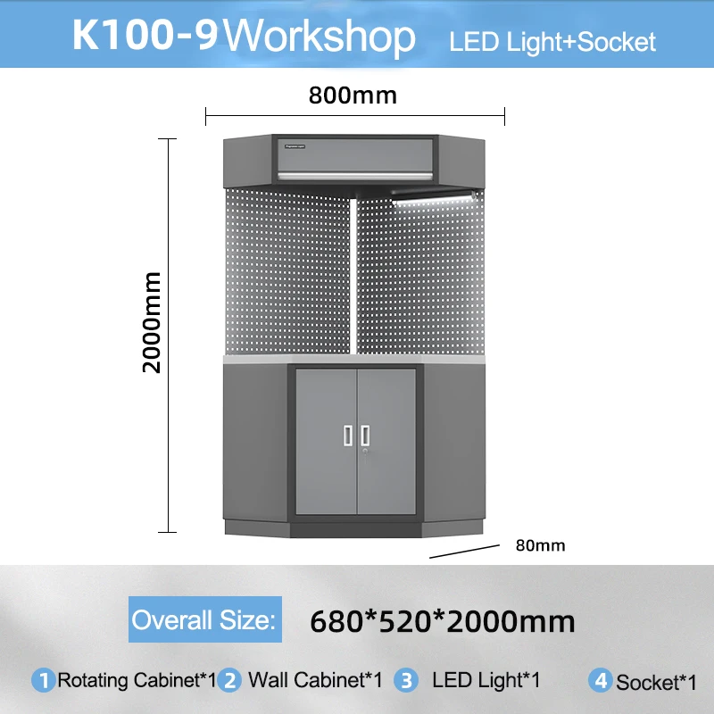 Heavy Duty Workbench DIY โรงรถกล่องเครื่องมือได้อย่างอิสระ Workbench Organizer Multi-Functional Workbench
