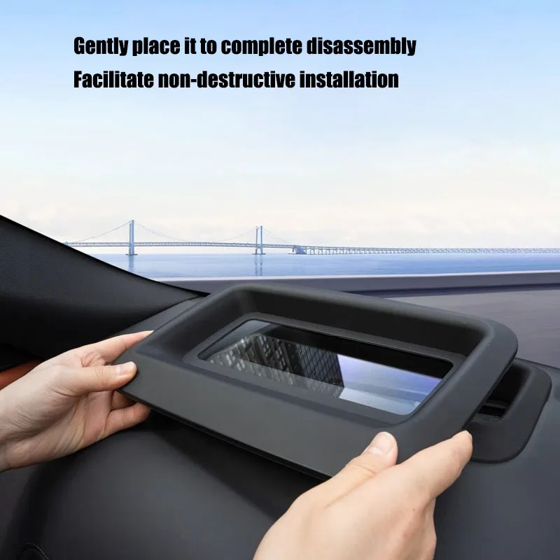 لرائدة مثالية LiXiang L7 L8 L9 2022 2023 2024 2025 سيارة Hud رئيس يصل عرض الغطاء الواقي القوالب الداخلية اكسسوارات #4