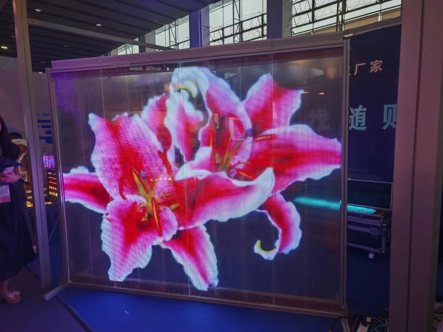 Led Display Film Invisible outdoor indoor Led Flexible Transparent Film Display Soft Transparent Led Film Screen