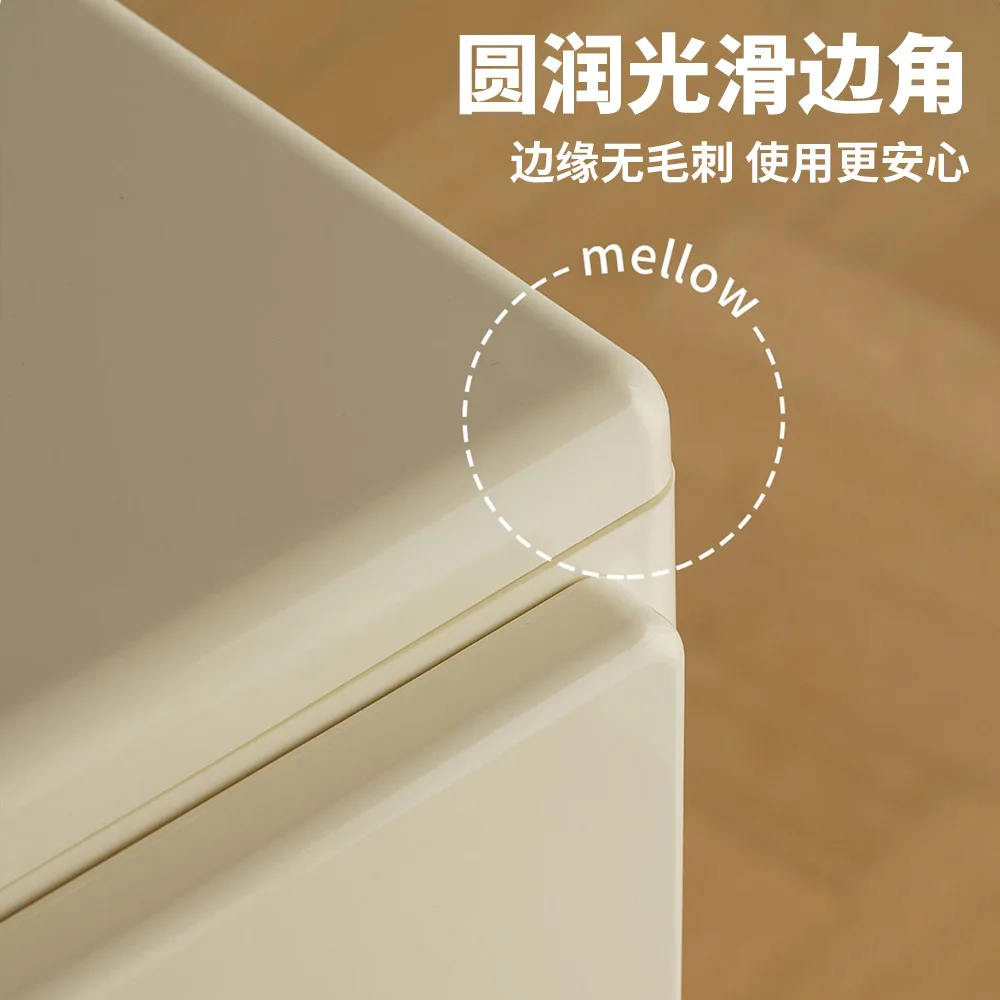 Bedroom Bedside Table Large Capacity Storage Cabinet Sofa Side Cabinet Storage Drawer Cabinet Creative Plastic Storage Cabinets