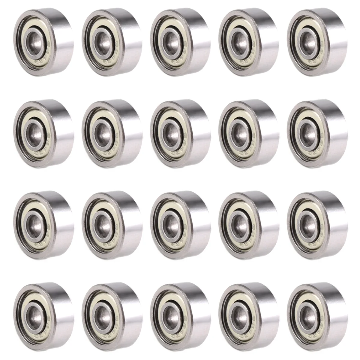 20 Pcs 624ZZ 4mm x 13mm x 5mm Carbon Steel Shielded Radial Ball Bearings Deep Groove Ball Bearings