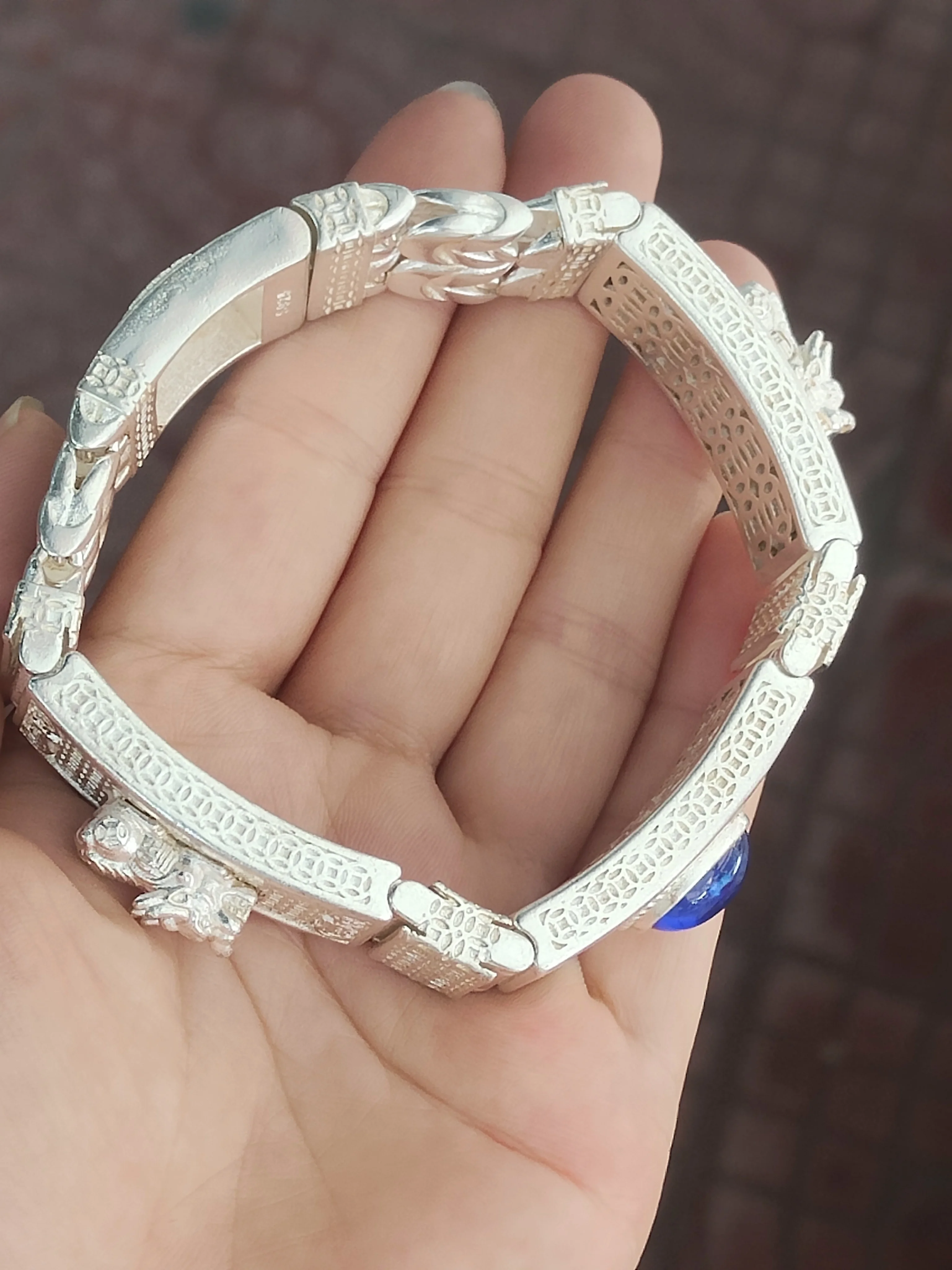 

Китайский тибетский и серебряный этнический стиль Lucky for Fortune наручные украшения