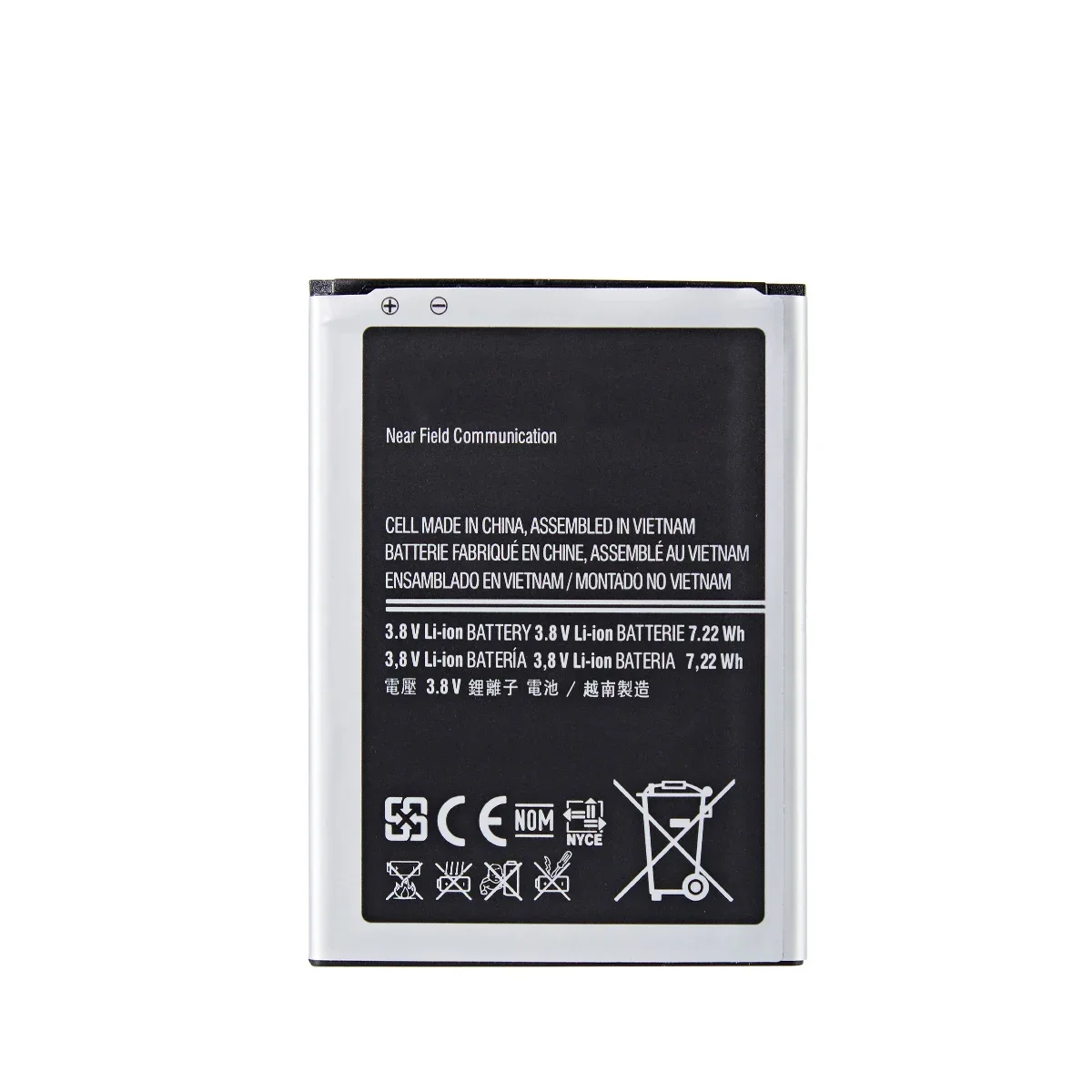 Nueva batería B500BE 1900mAh para Samsung S4 mini I9190 i9192 I9195 I9198 baterías de repuesto con NFC 4 pines